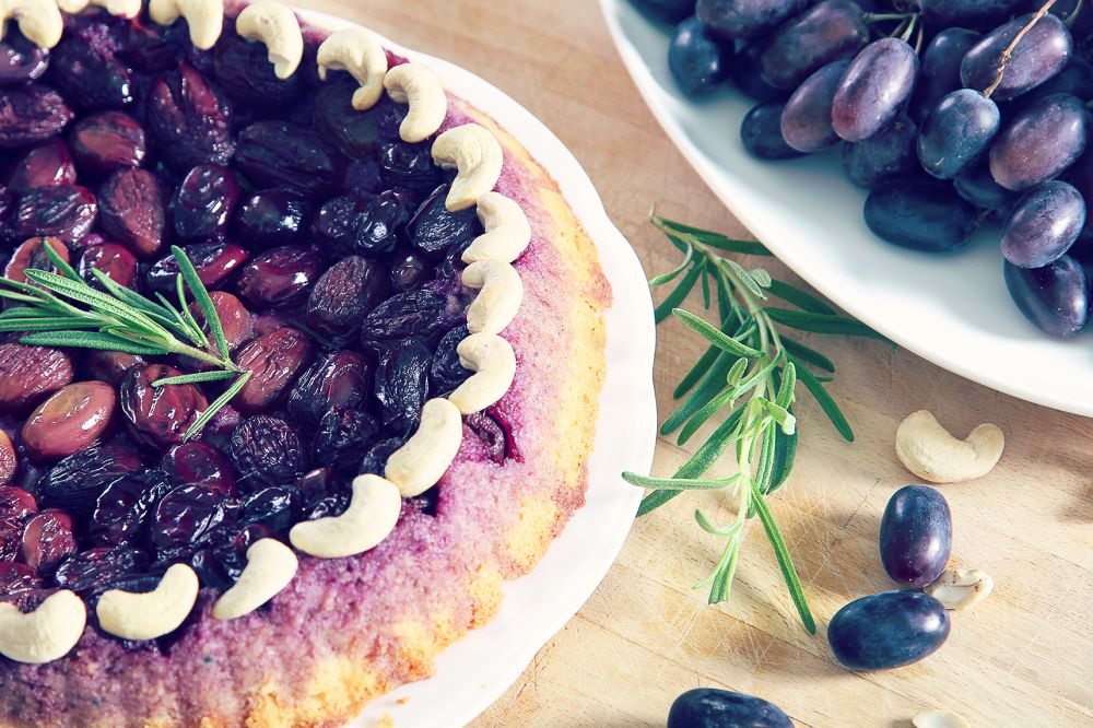 tarta z winogronami